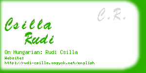 csilla rudi business card